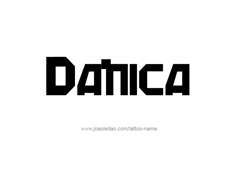 Tattoo Design Name Danica   