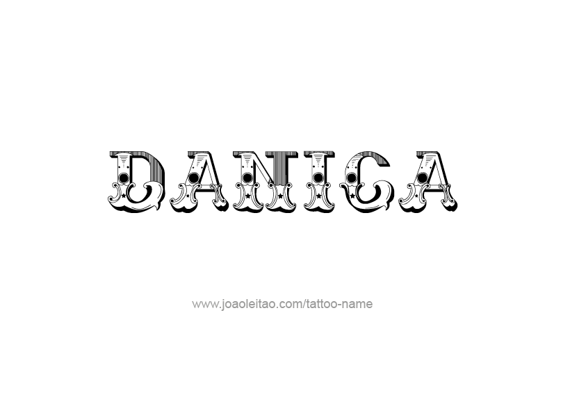 Tattoo Design Name Danica   