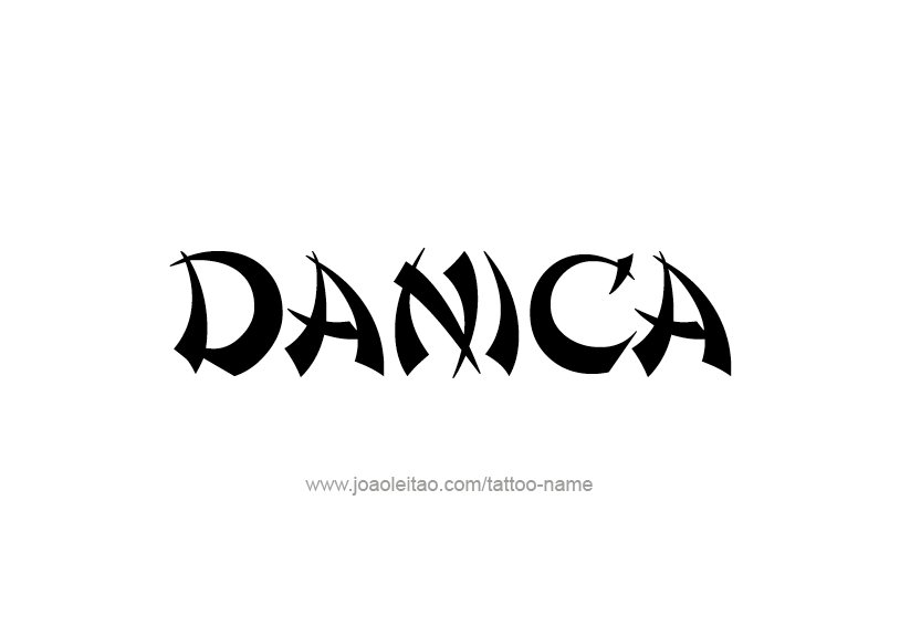 Tattoo Design Name Danica   