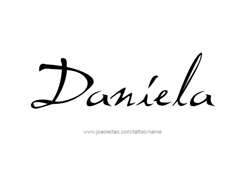 Tattoo Design Name Daniela   