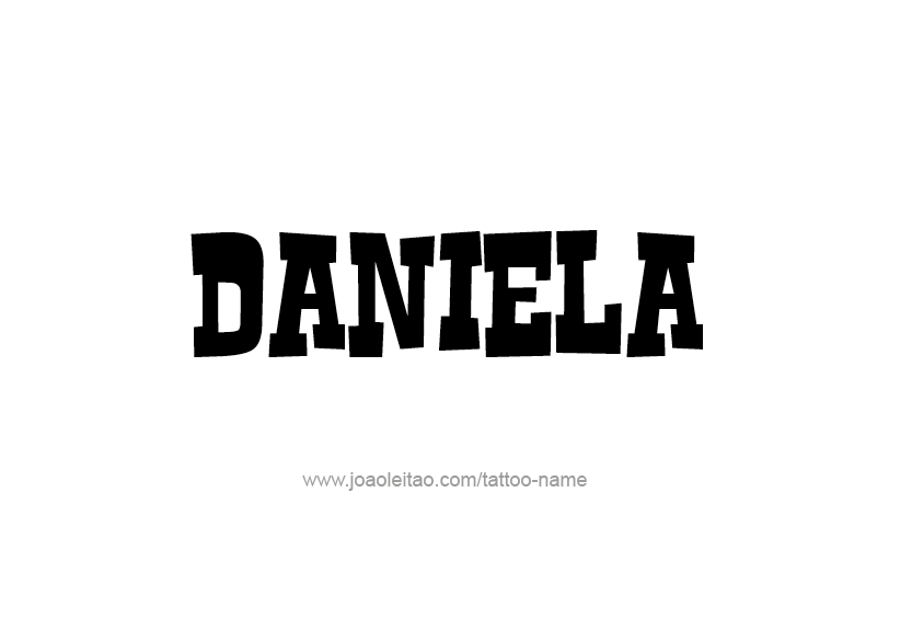 Tattoo Design Name Daniela   