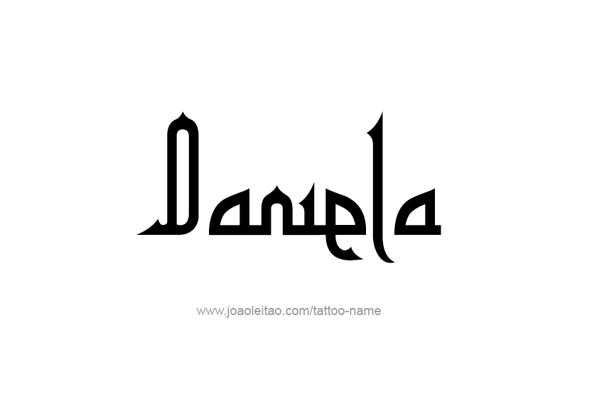 Tattoo Design Name Daniela   