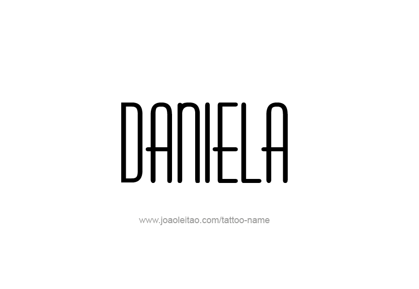 Tattoo Design Name Daniela   