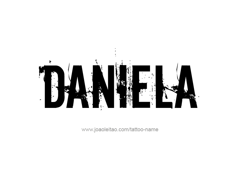 Daniela Name Tattoo Designs