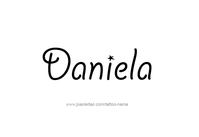 Tattoo Design Name Daniela   