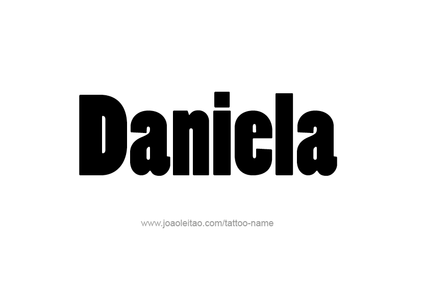 Tattoo Design Name Daniela   