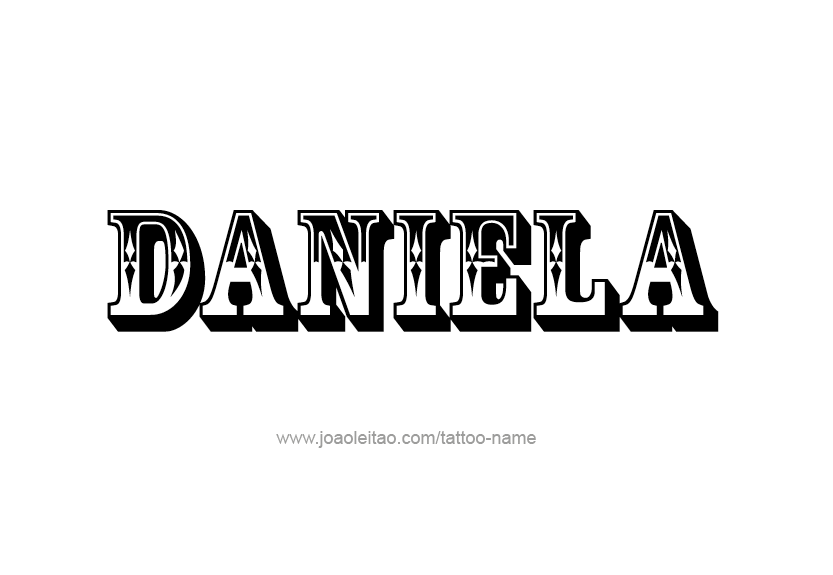 Tattoo Design Name Daniela   