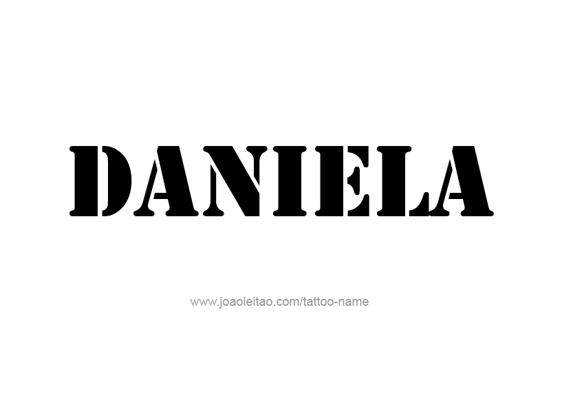 Tattoo Design Name Daniela   