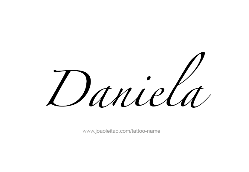 Tattoo Design Name Daniela   