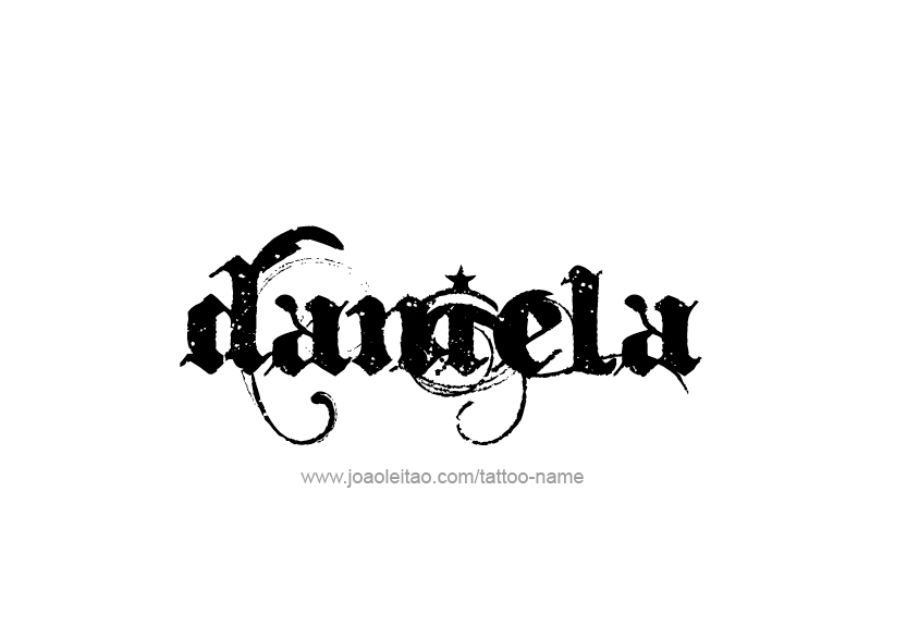 Tattoo Design Name Daniela   