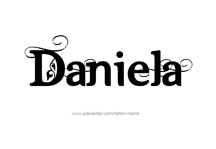 Tattoo Design Name Daniela   