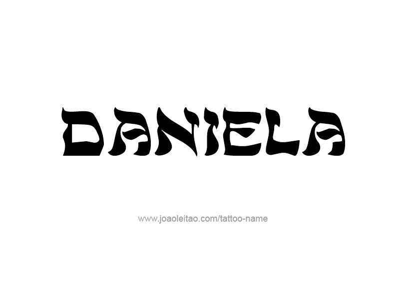 Tattoo Design Name Daniela   