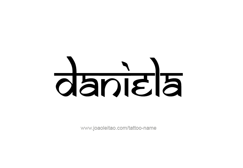 Tattoo Design Name Daniela   