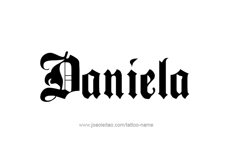 Tattoo Design Name Daniela   