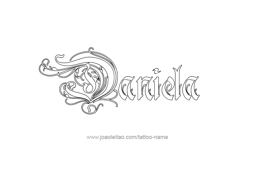 Tattoo Design Name Daniela   