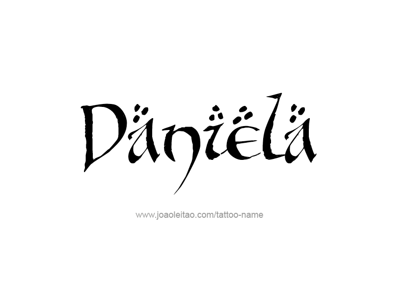 Tattoo Design Name Daniela   