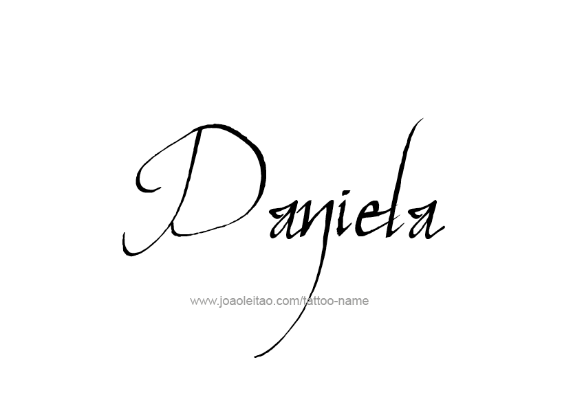 Tattoo Design Name Daniela   