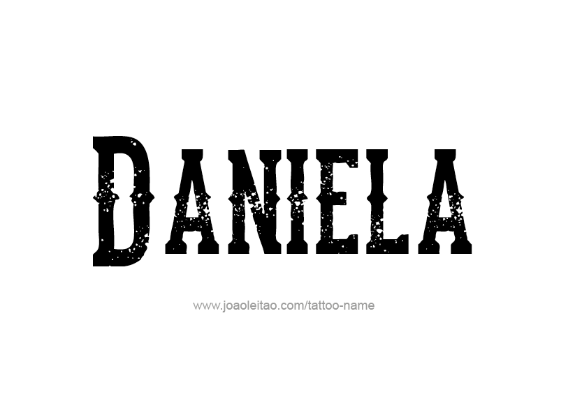 Tattoo Design Name Daniela   