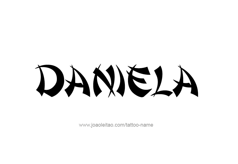 Tattoo Design Name Daniela   