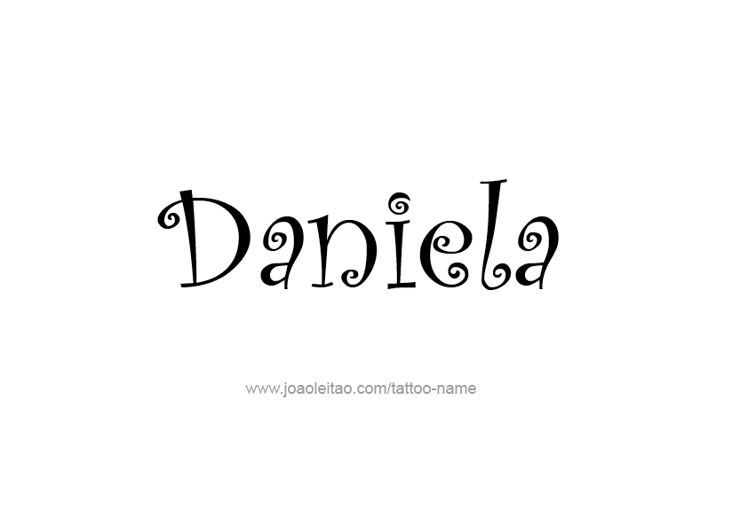 Tattoo Design Name Daniela   