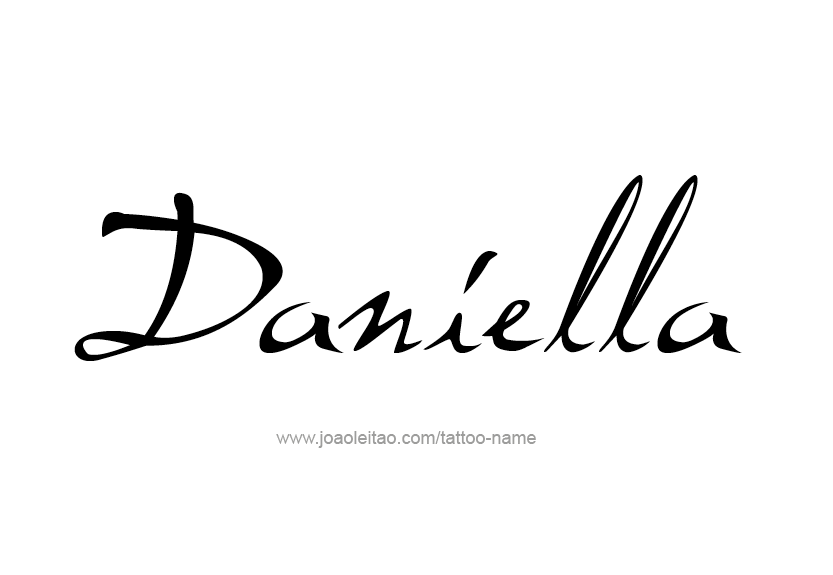 Tattoo Design Name Daniella   