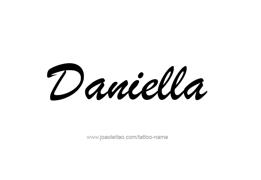 Tattoo Design Name Daniella   