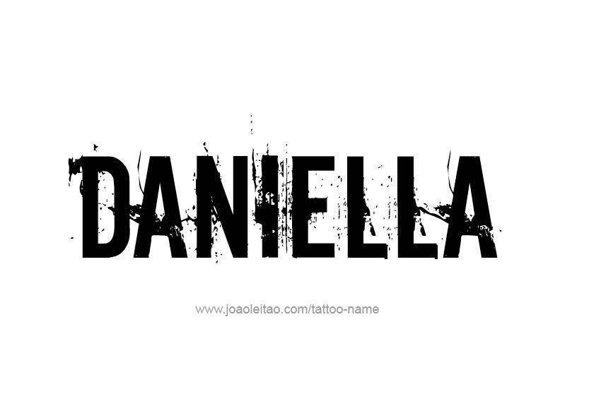 Tattoo Design Name Daniella   