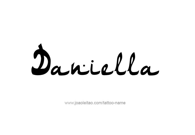 Tattoo Design Name Daniella   