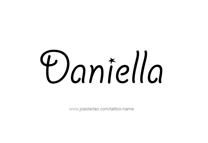 Tattoo Design Name Daniella   