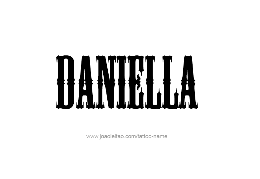 Tattoo Design Name Daniella   