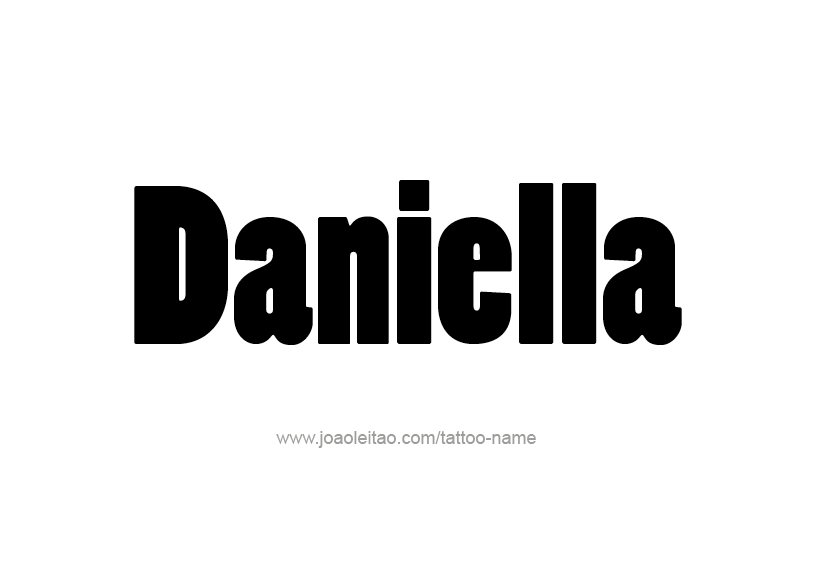 Tattoo Design Name Daniella   