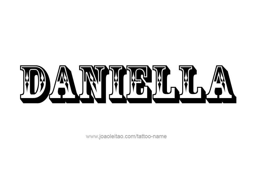 Tattoo Design Name Daniella   