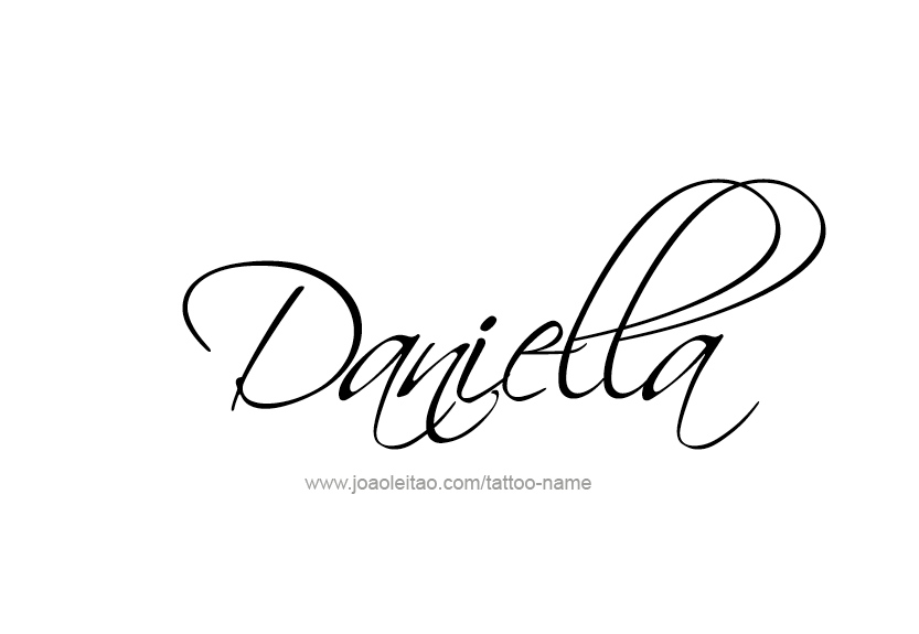 Tattoo Design Name Daniella   