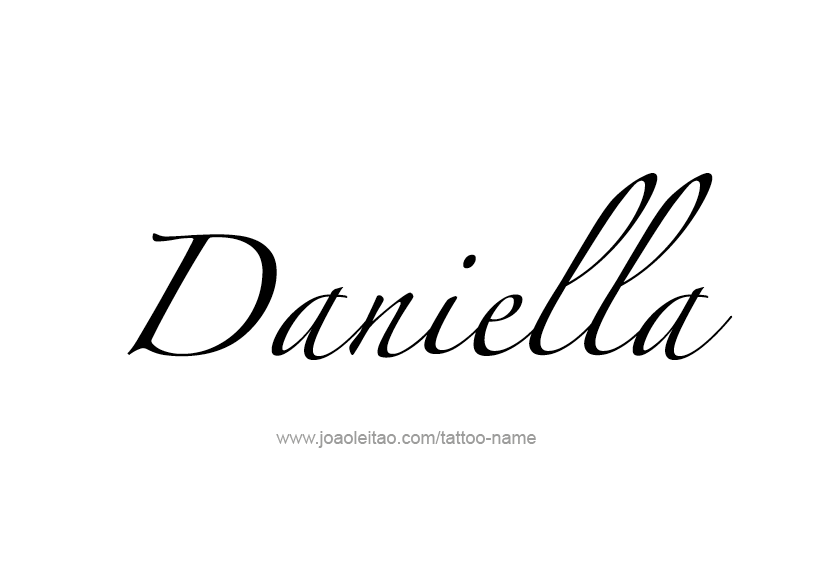 Tattoo Design Name Daniella   