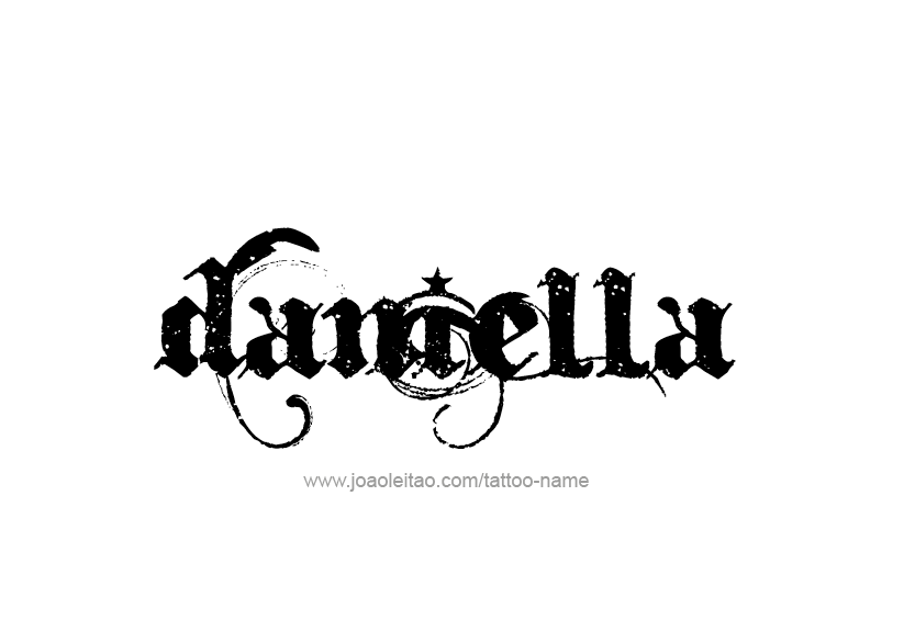 Tattoo Design Name Daniella   