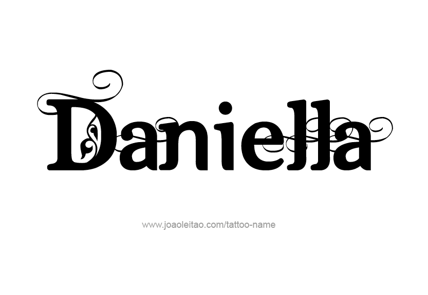 Tattoo Design Name Daniella   