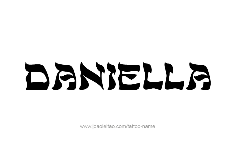 Tattoo Design Name Daniella   