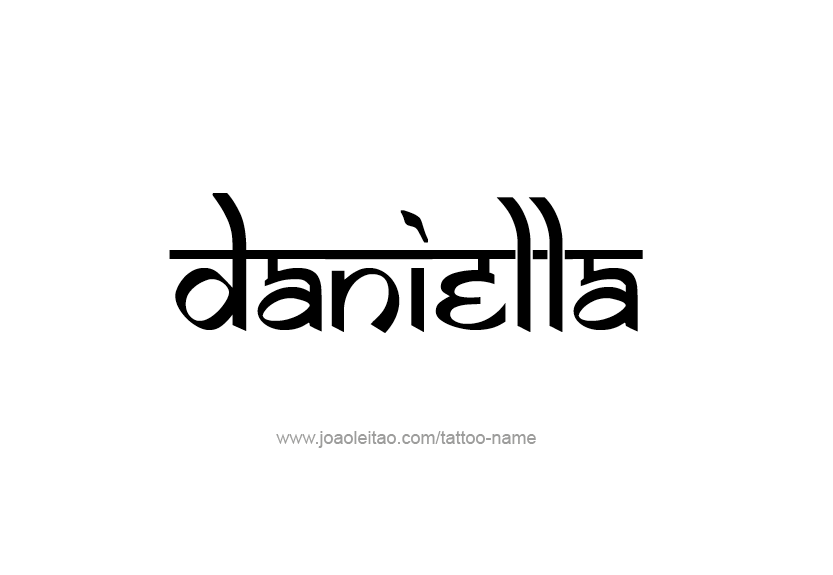 Tattoo Design Name Daniella   