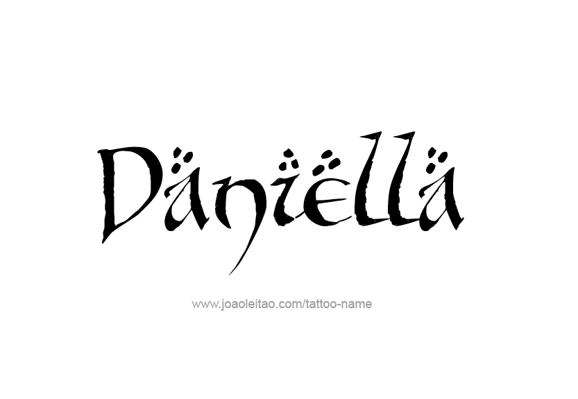 Tattoo Design Name Daniella   