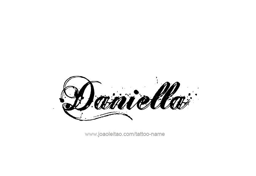 Tattoo Design Name Daniella   