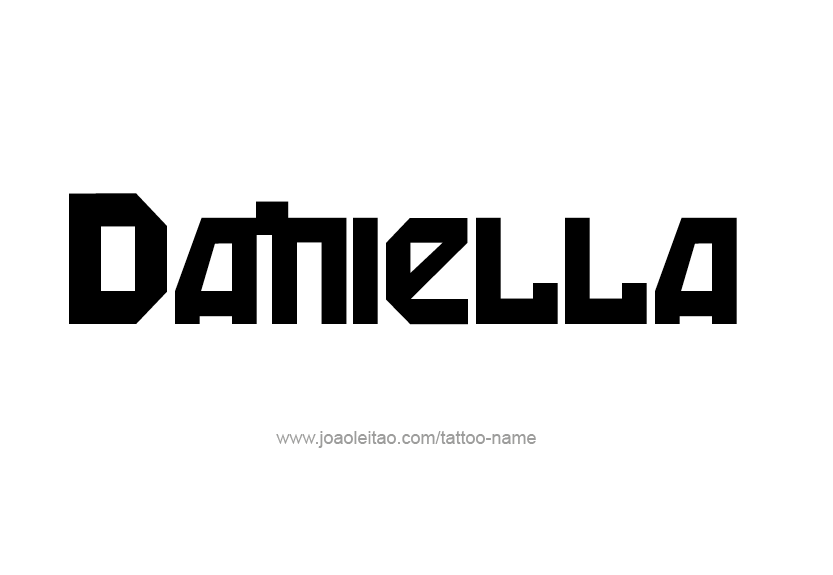 Tattoo Design Name Daniella   