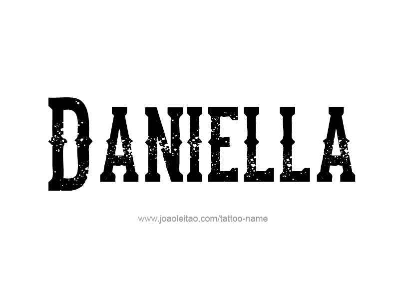 Tattoo Design Name Daniella   