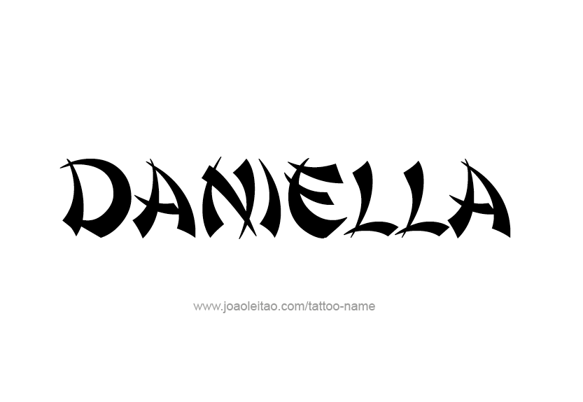 Tattoo Design Name Daniella   