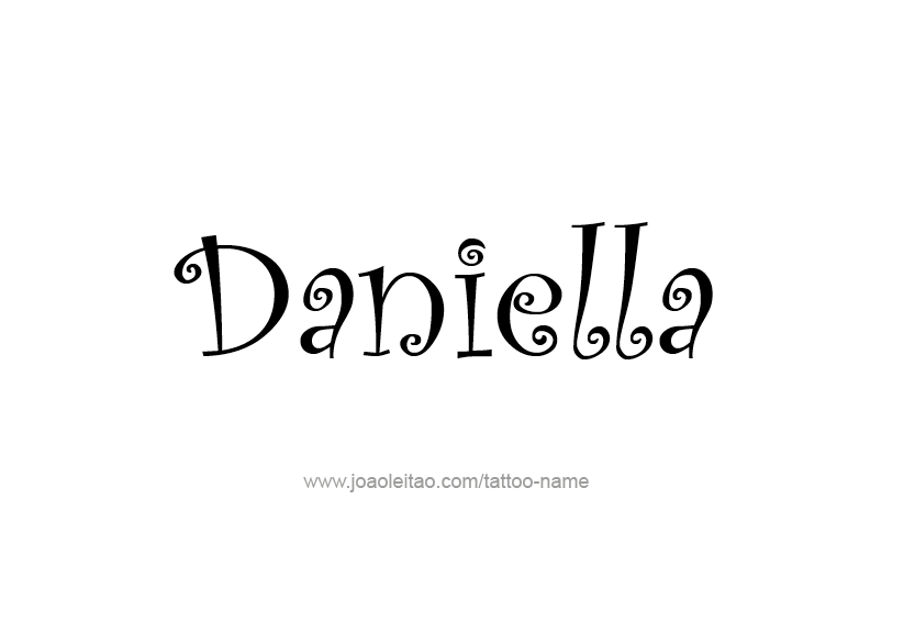 Tattoo Design Name Daniella   