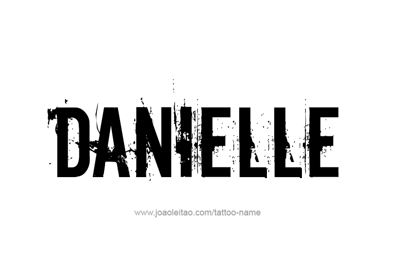 Danielle Name Tattoo Designs