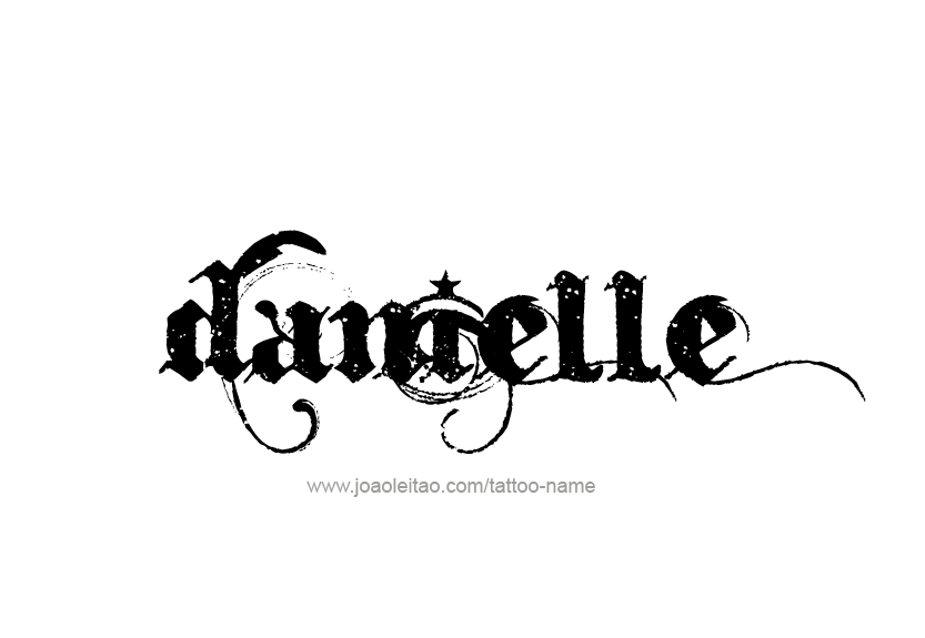 Tattoo Design Name Danielle   