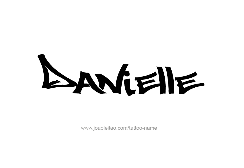Danielle Name Tattoo Designs
