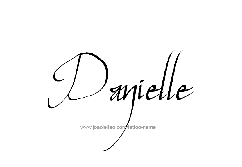 Tattoo Design Name Danielle   