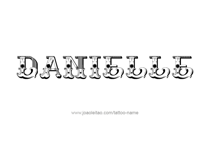 Tattoo Design Name Danielle   