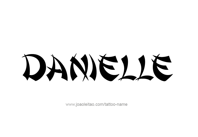 Tattoo Design Name Danielle   